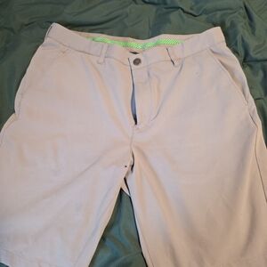 Bonobos Khaki Shorts with Green Details